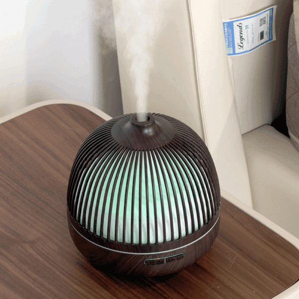 Birdcage Wood Grain Aromatherapy Diffuser Ultrasonic Smart Home Appliance Hollow Aromatherapy Essential Oil Humidifier - 图片 6