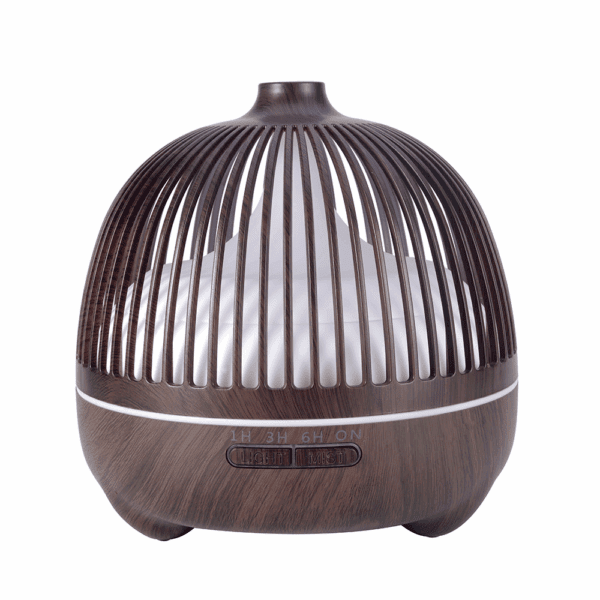 Birdcage Wood Grain Aromatherapy Diffuser Ultrasonic Smart Home Appliance Hollow Aromatherapy Essential Oil Humidifier - 图片 4