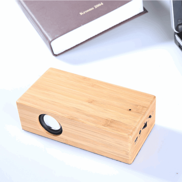 FYD-928 Solid Wood Smart Bluetooth Speaker Mini Portable Induction Small Speaker Wireless Resonance Subwoofer