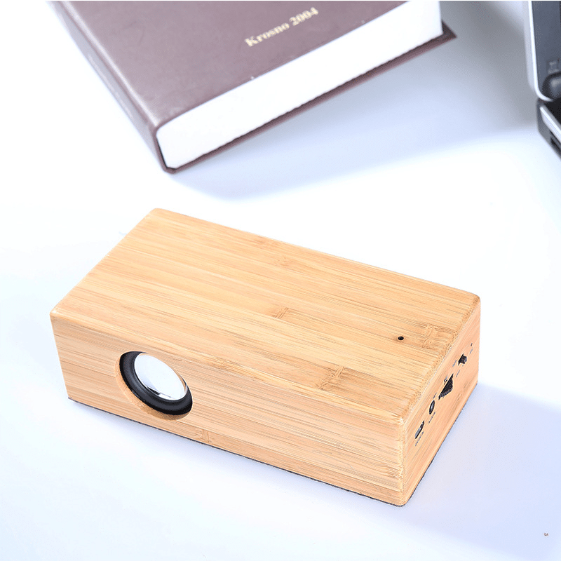 FYD-928 Solid Wood Smart Bluetooth Speaker Mini Portable Induction Small Speaker Wireless Resonance Subwoofer