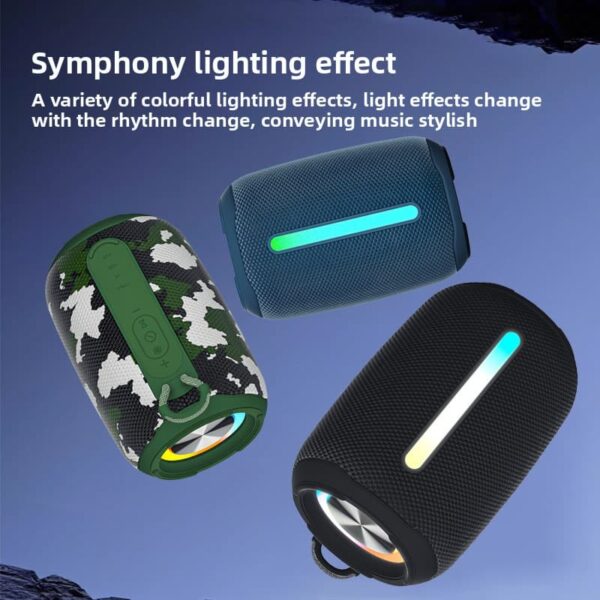 X12 Subwoofer Smart Speaker High Sound Quality Outdoor Party Mini Speaker Colorful Lights Waterproof Bluetooth Speaker - 图片 4