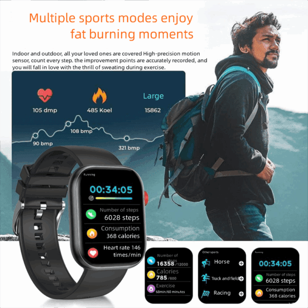 S9 Ultra2 Bluetooth Call Bracelet Men's LC88 Sports Smart Watch - 图片 3