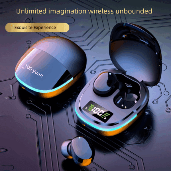 Bluetooth Headset G9S Colorful Breathing Light Digital Display In-Ear Bluetooth Headset 5.1 Compact - 图片 5