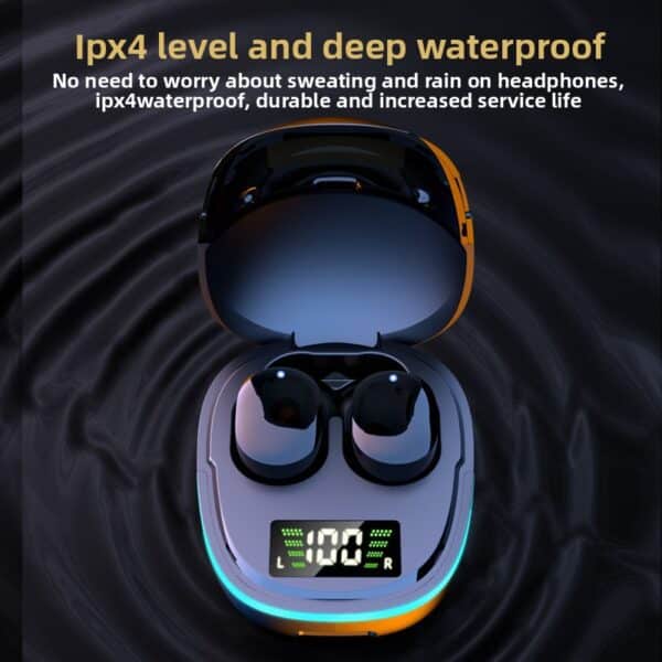 Bluetooth Headset G9S Colorful Breathing Light Digital Display In-Ear Bluetooth Headset 5.1 Compact - 图片 2