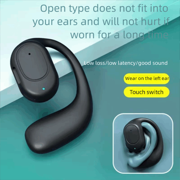 OWS Bluetooth Earphones Non-In-Ear Ultra-Long Battery Life Wireless Ear Hook Touch Control - 图片 8