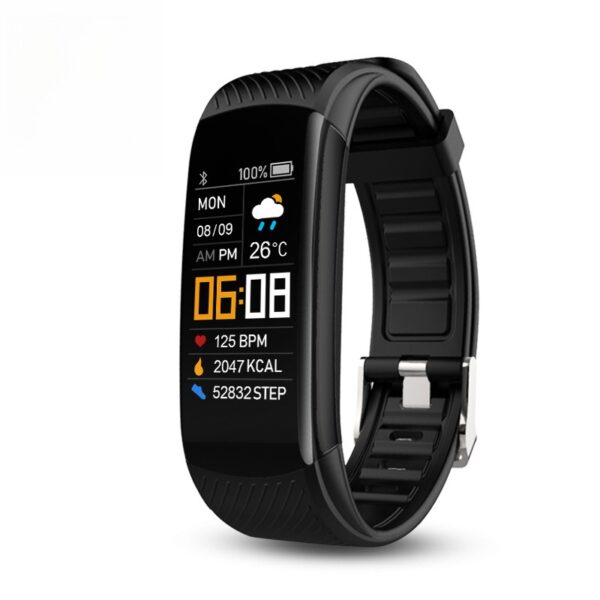 C5S Smart Bracelet Color Screen Bluetooth Sports Heart Rate Blood Pressure Sleep Sedentary Alarm Clock Step Watch