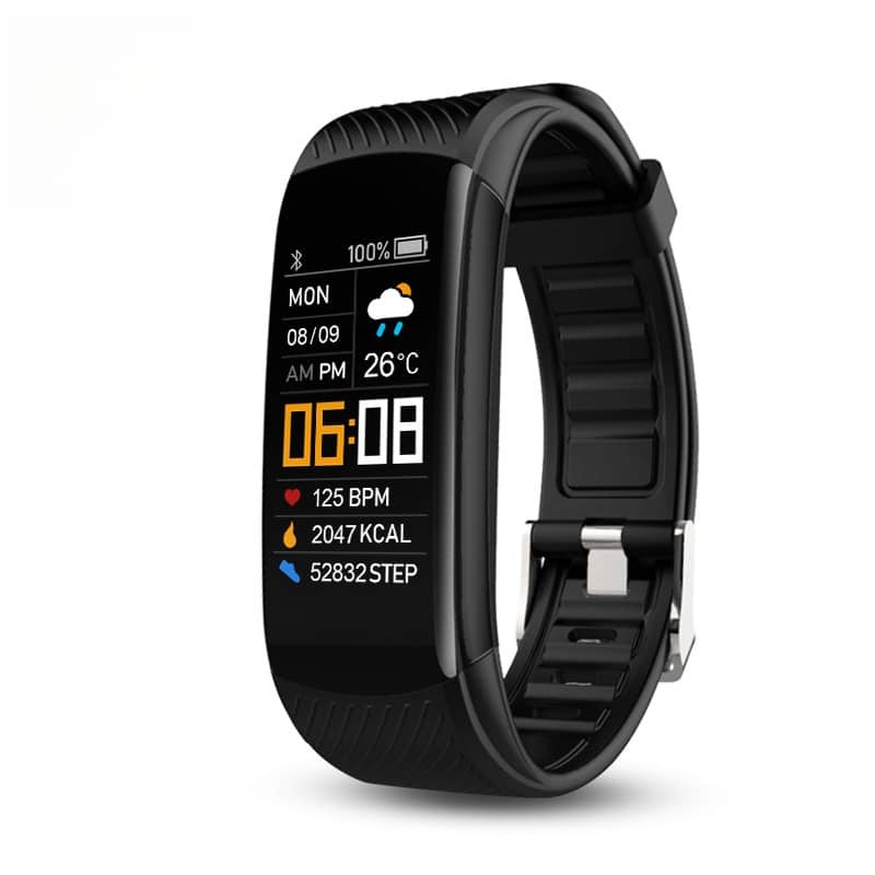 C5S Smart Bracelet Color Screen Bluetooth Sports Heart Rate Blood Pressure Sleep Sedentary Alarm Clock Step Watch