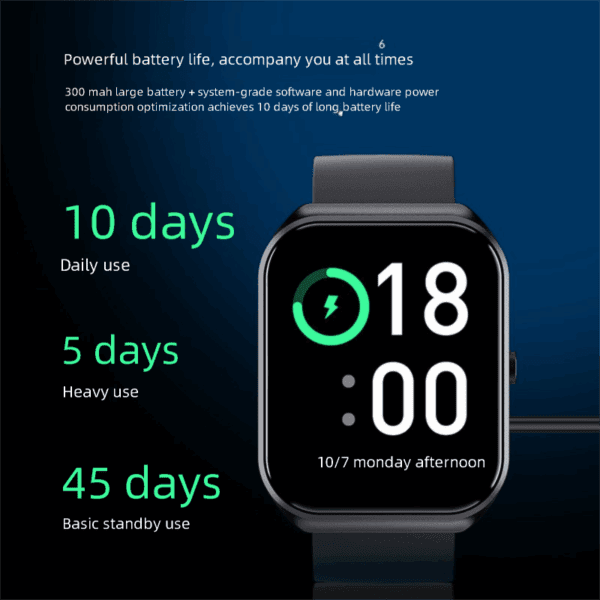 CX2 Smart Watch Lightweight Design Sports Monitoring Watch True Heart Rate Blood Oxygen Smart Bracelet - 图片 3