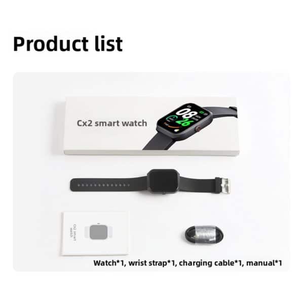 CX2 Smart Watch Lightweight Design Sports Monitoring Watch True Heart Rate Blood Oxygen Smart Bracelet - 图片 4