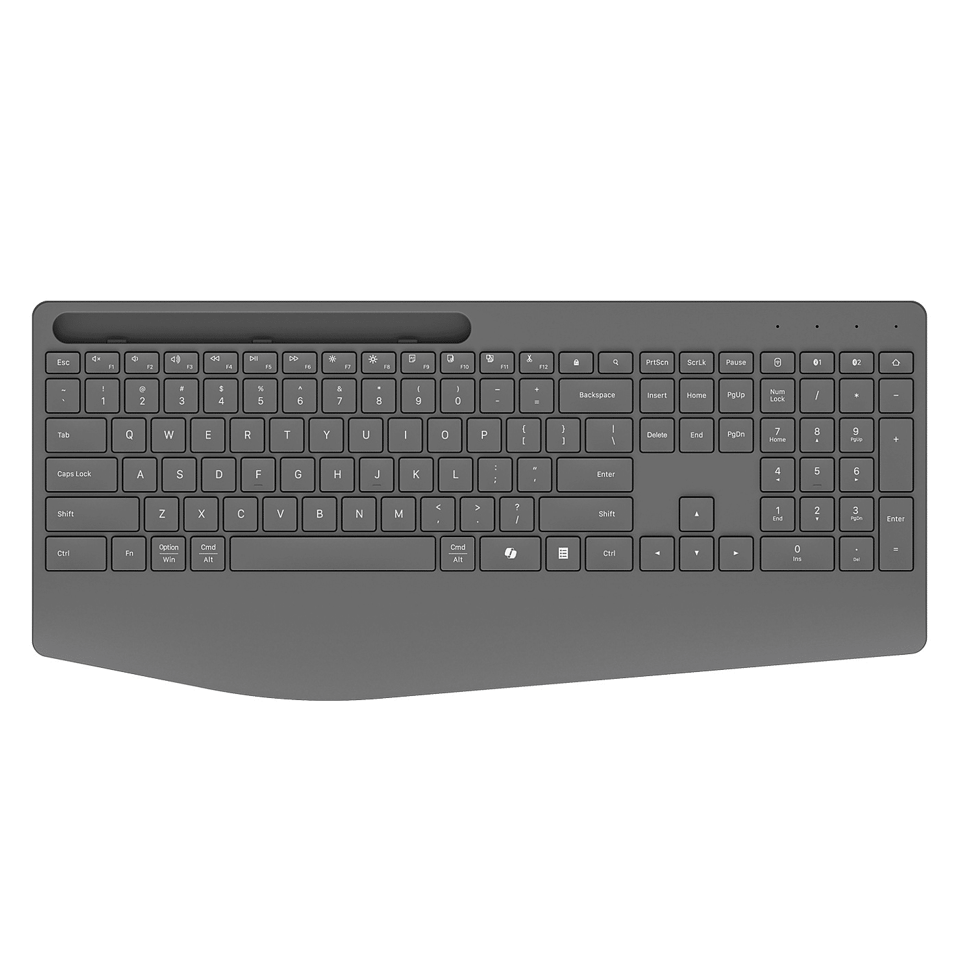 Bluetooth Dual-Mode Ultra-Thin Office Keyboard with AI Function Keys Rechargeable Tablet Computer Wireless Silent Business Keyboard