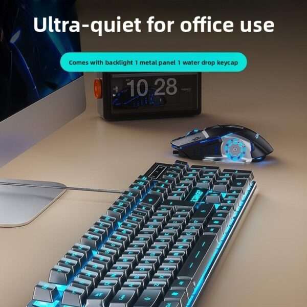 Mechanical Keyboard Mouse Set True E-Sports Gaming Business Silent Laptop Desktop Computer - 图片 12