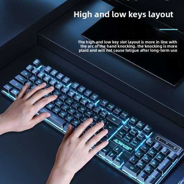 Mechanical Keyboard Mouse Set True E-Sports Gaming Business Silent Laptop Desktop Computer - 图片 4