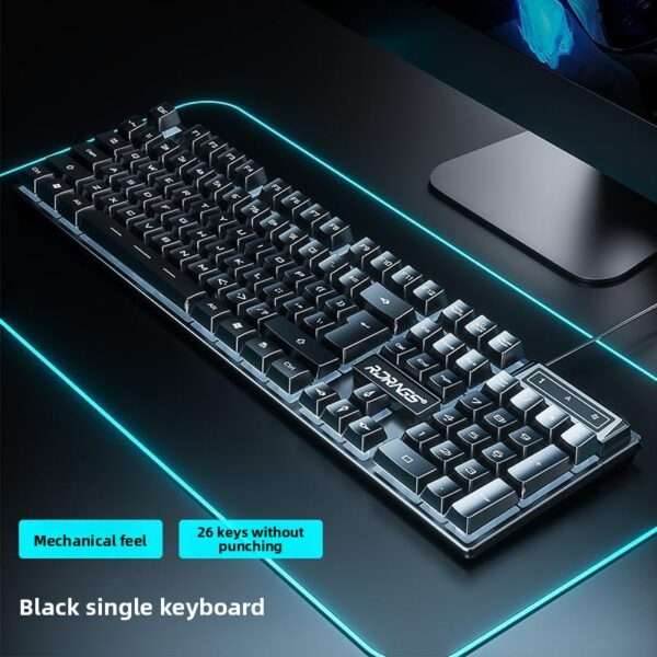 Mechanical Keyboard Mouse Set True E-Sports Gaming Business Silent Laptop Desktop Computer - 图片 6