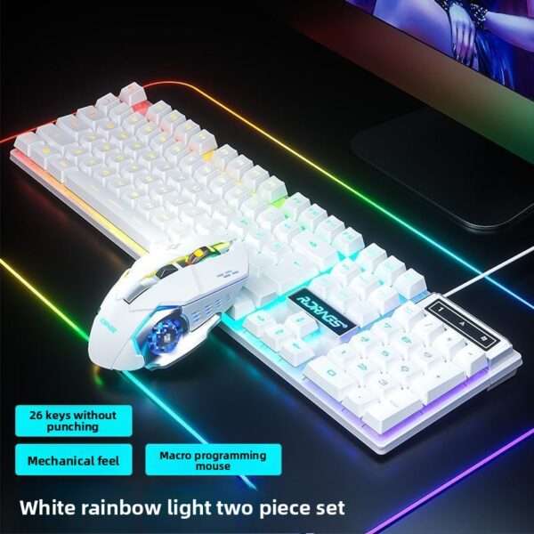 Mechanical Keyboard Mouse Set True E-Sports Gaming Business Silent Laptop Desktop Computer - 图片 11