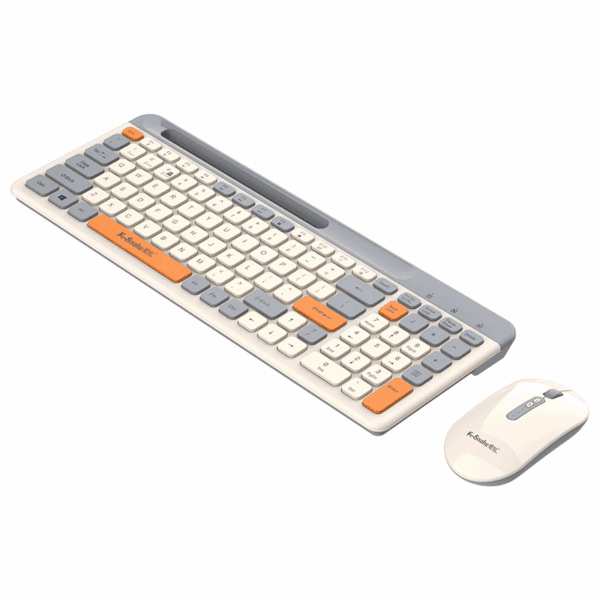 K100 Bluetooth Dual Mode Wireless Keyboard Chocolate Thin Desktop Computer Notebook Office Business Portable