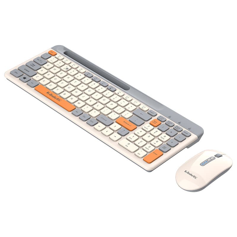 K100 Bluetooth Dual Mode Wireless Keyboard Chocolate Thin Desktop Computer Notebook Office Business Portable