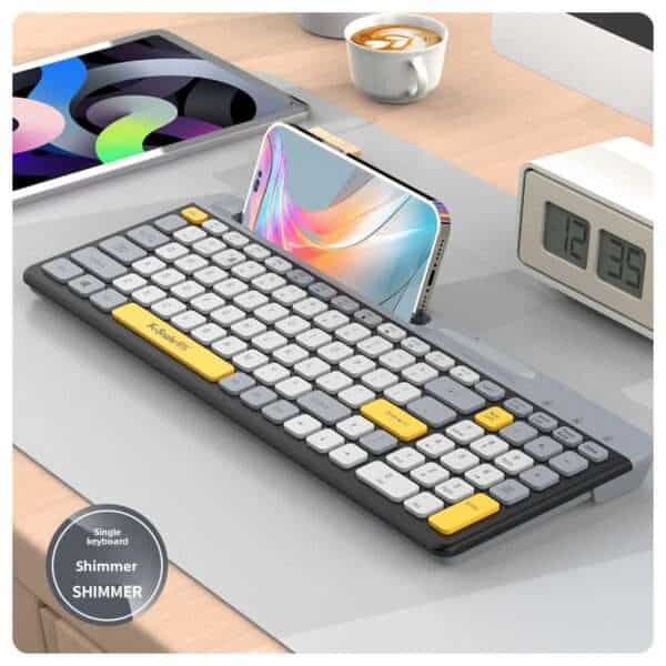 K100 Bluetooth Dual Mode Wireless Keyboard Chocolate Thin Desktop Computer Notebook Office Business Portable - 图片 4